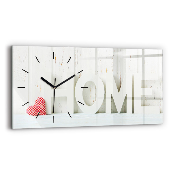 Horloge rectangulaire horizontale 'La maison de l''inscription'