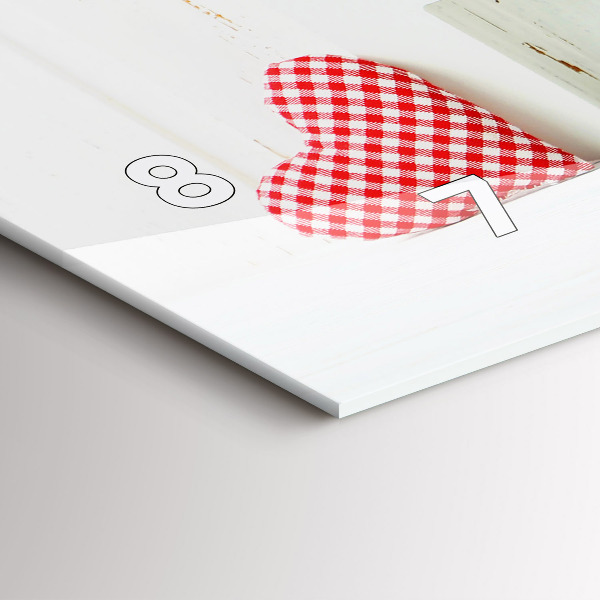 Horloge rectangulaire horizontale 'La maison de l''inscription'