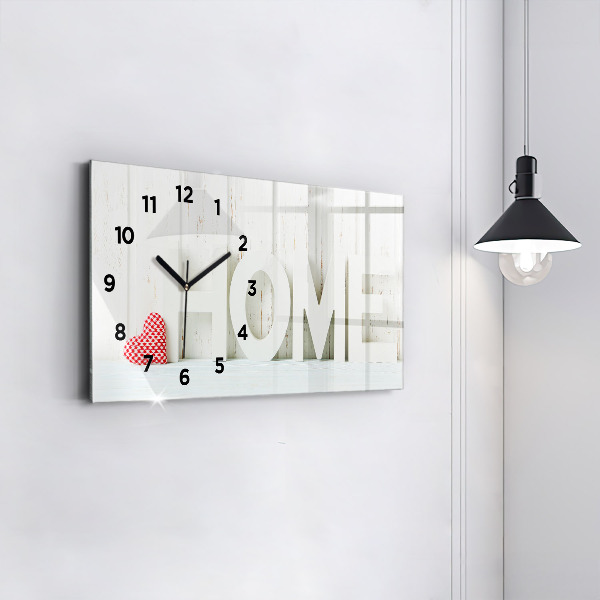 Horloge rectangulaire horizontale 'La maison de l''inscription'