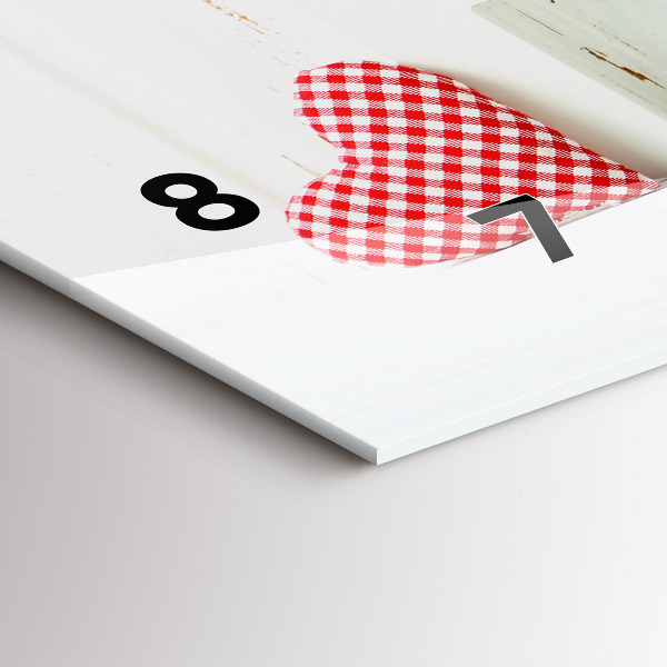 Horloge rectangulaire horizontale 'La maison de l''inscription'