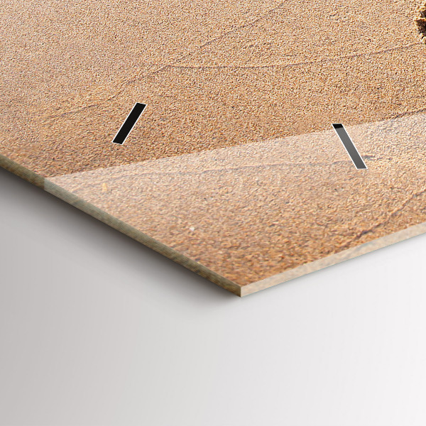 Horloge rectangulaire horizontale Citation sur la plage