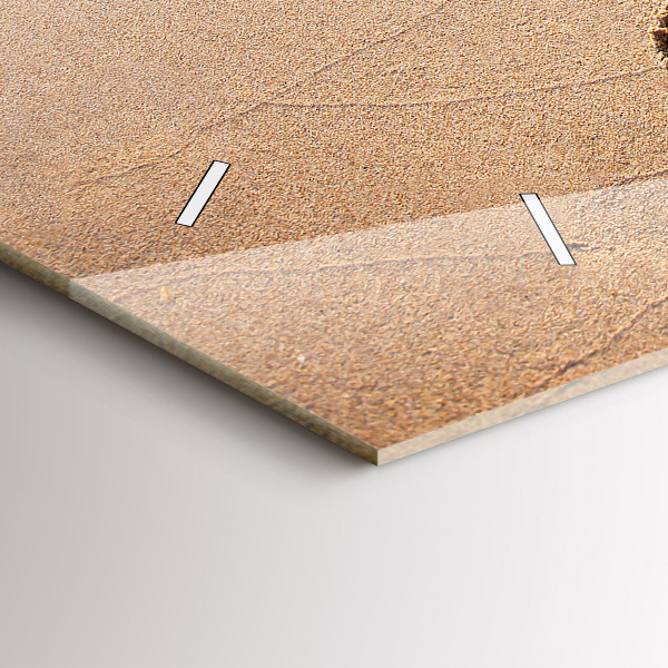 Horloge rectangulaire horizontale Citation sur la plage