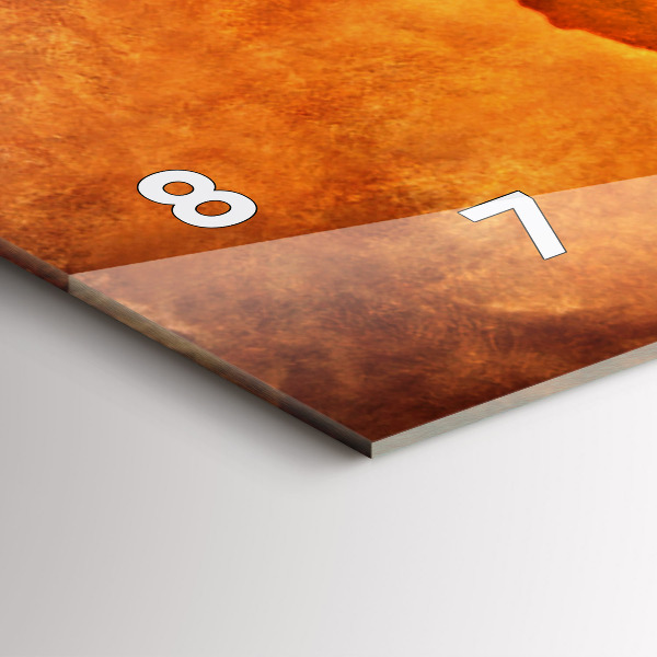 Horloge rectangulaire horizontale Grande carte du monde