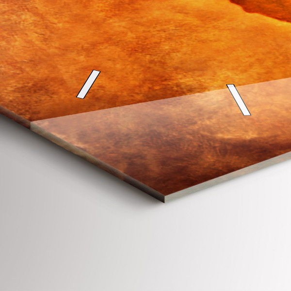 Horloge rectangulaire horizontale Grande carte du monde