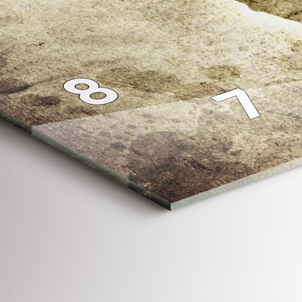 Horloge rectangulaire horizontale Carte du monde