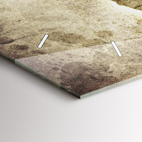 Horloge rectangulaire horizontale Carte du monde