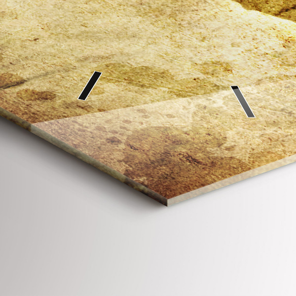 Horloge rectangulaire horizontale Carte du vieux monde