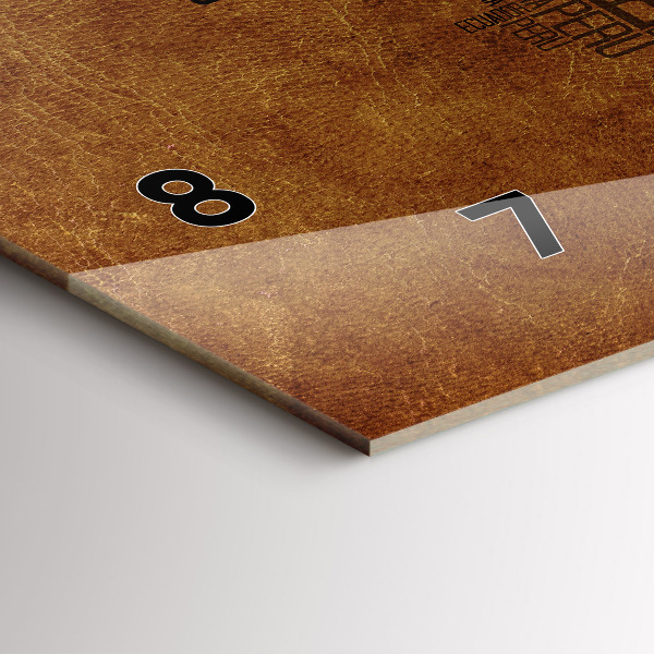 Horloge rectangulaire horizontale Carte des noms de pays