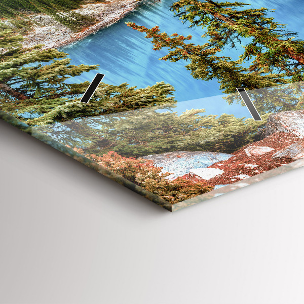 Horloge rectangulaire horizontale Paysage de montagne
