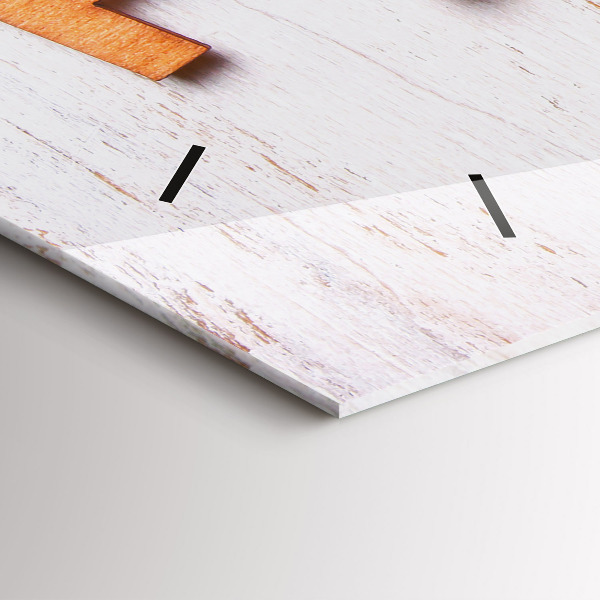 Horloge rectangulaire horizontale 'La famille d''inscriptions'