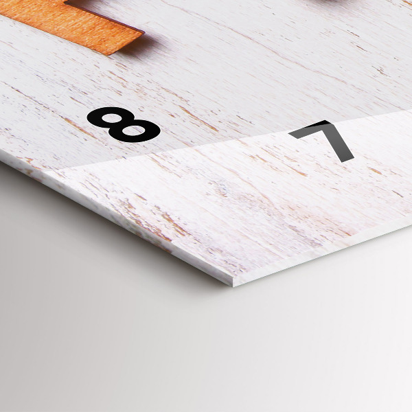 Horloge rectangulaire horizontale 'La famille d''inscriptions'