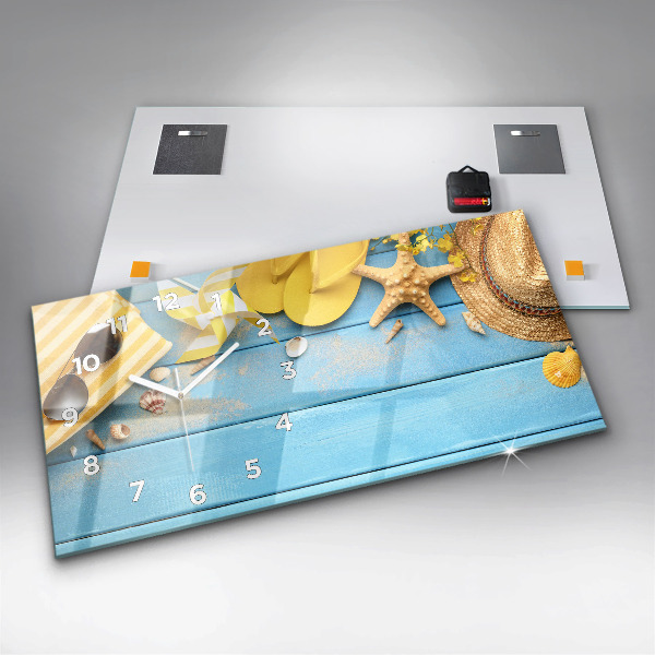 Horloge rectangulaire horizontale Accessoires de plage