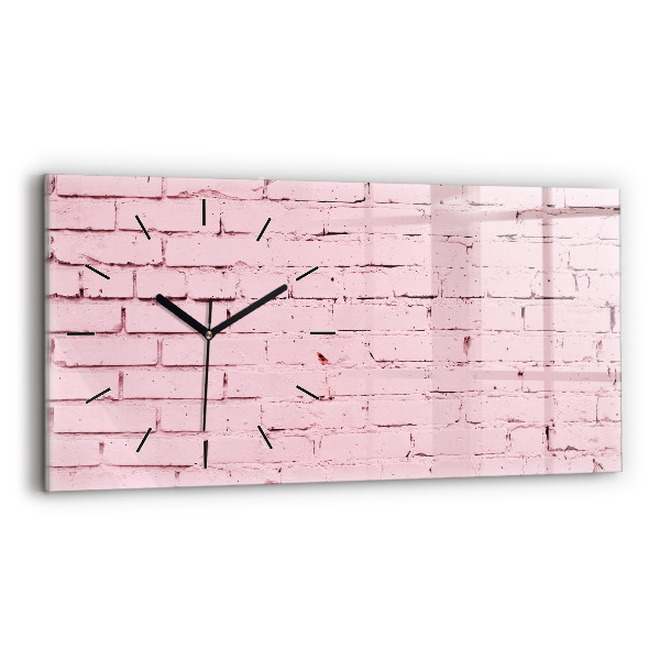 Horloge rectangulaire horizontale Mur de briques