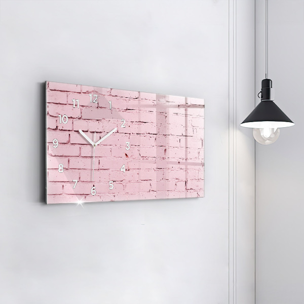 Horloge rectangulaire horizontale Mur de briques