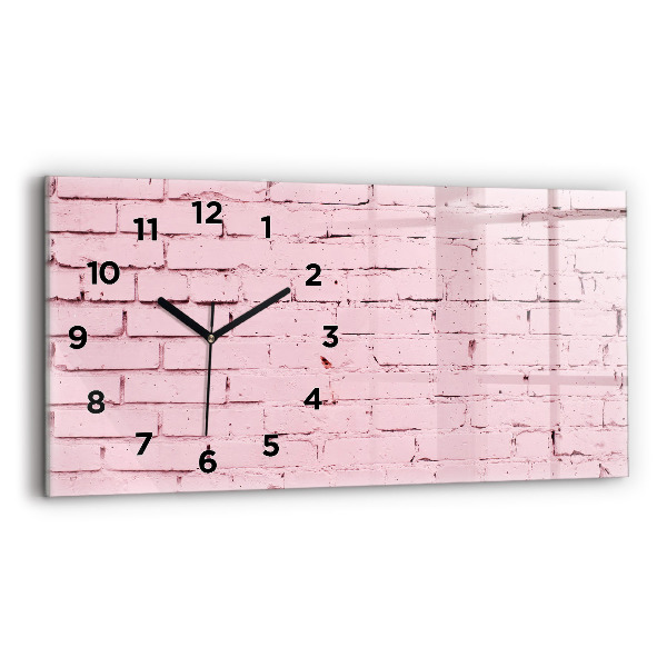 Horloge rectangulaire horizontale Mur de briques