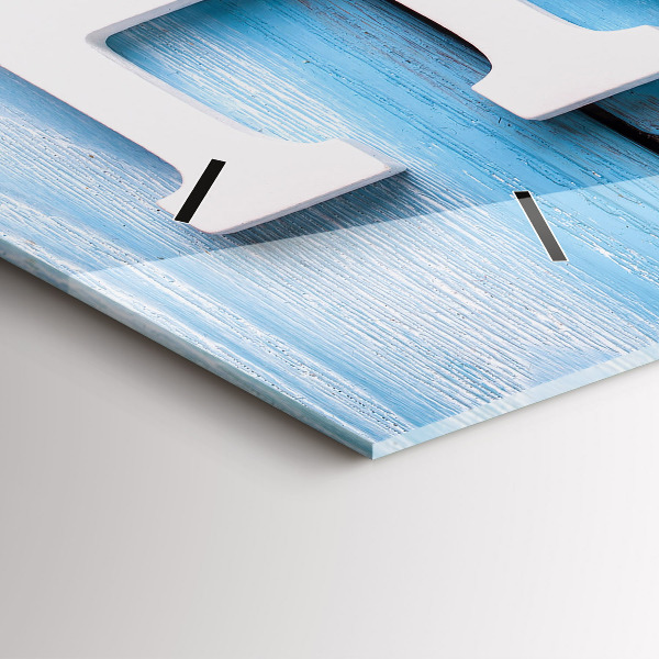 Horloge rectangulaire horizontale 'La maison de l''inscription'