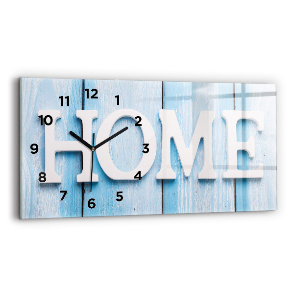 Horloge rectangulaire horizontale 'La maison de l''inscription'