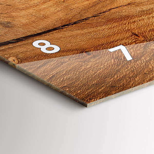 Horloge rectangulaire horizontale Texture du bois