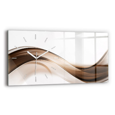 Horloge rectangulaire horizontale 'Ligne d''abstraction'