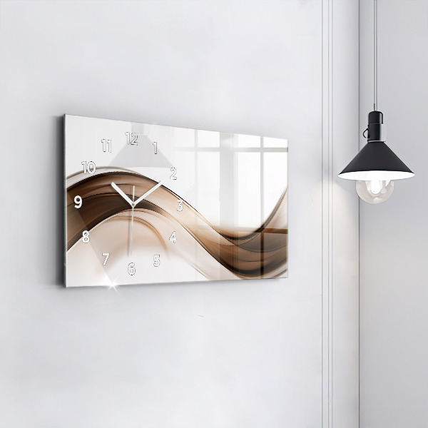 Horloge rectangulaire horizontale 'Ligne d''abstraction'