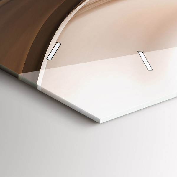 Horloge rectangulaire horizontale 'Ligne d''abstraction'