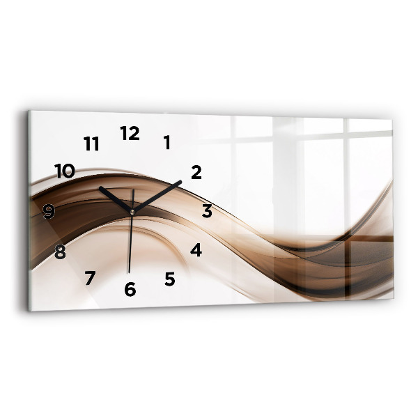 Horloge rectangulaire horizontale 'Ligne d''abstraction'