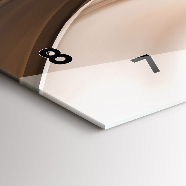 Horloge rectangulaire horizontale 'Ligne d''abstraction'