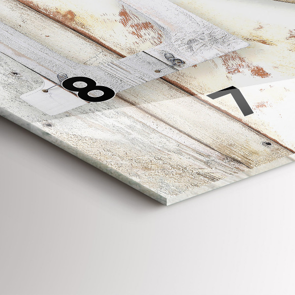 Horloge rectangulaire horizontale 'L''inscription amour'