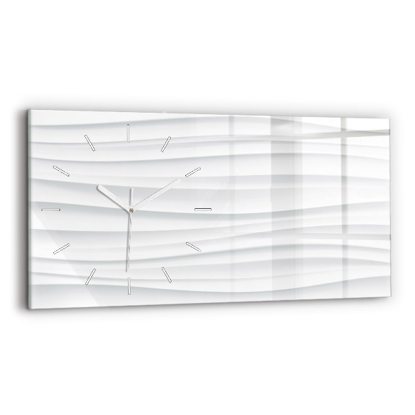 Horloge rectangulaire horizontale Texture des vagues