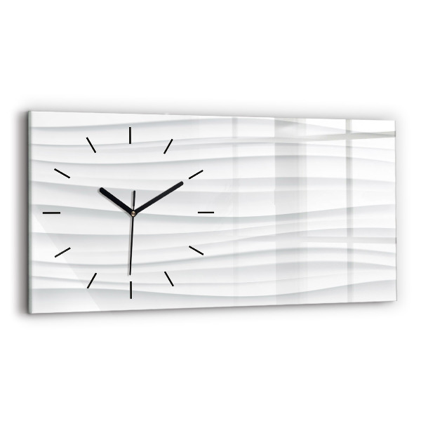 Horloge rectangulaire horizontale Texture des vagues