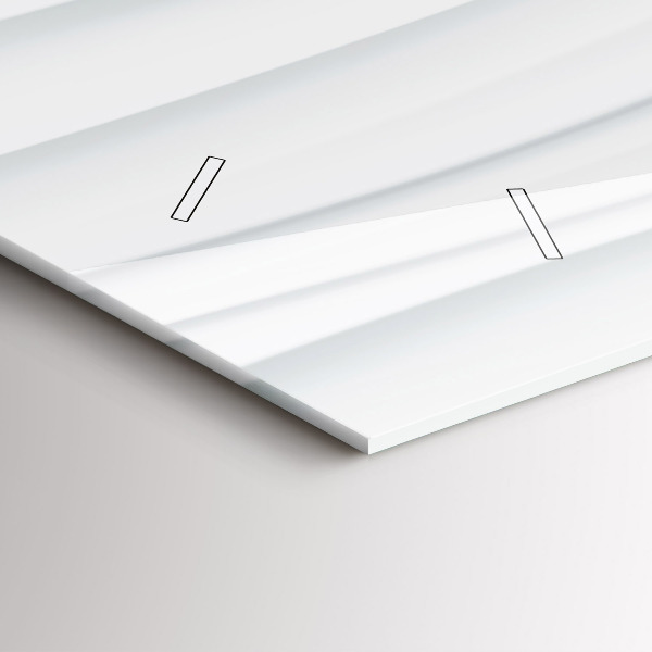 Horloge rectangulaire horizontale Texture des vagues