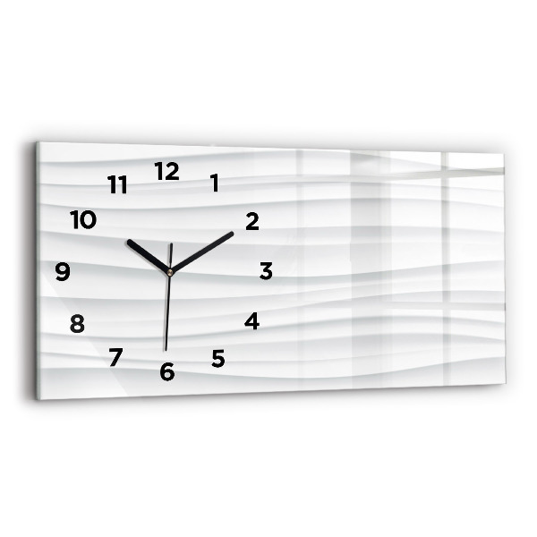 Horloge rectangulaire horizontale Texture des vagues