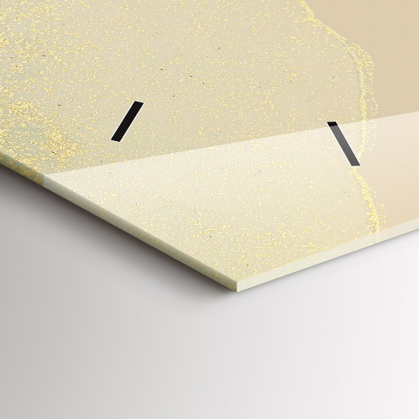 Horloge murale horizontale Abstraction élégante