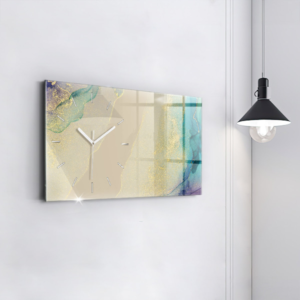 Horloge murale horizontale Abstraction élégante