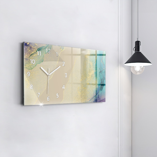Horloge murale horizontale Abstraction élégante