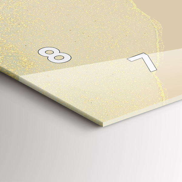 Horloge murale horizontale Abstraction élégante