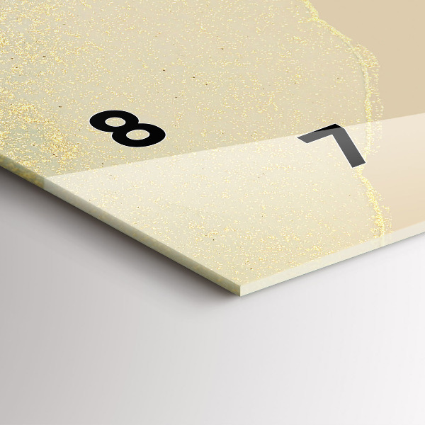 Horloge murale horizontale Abstraction élégante