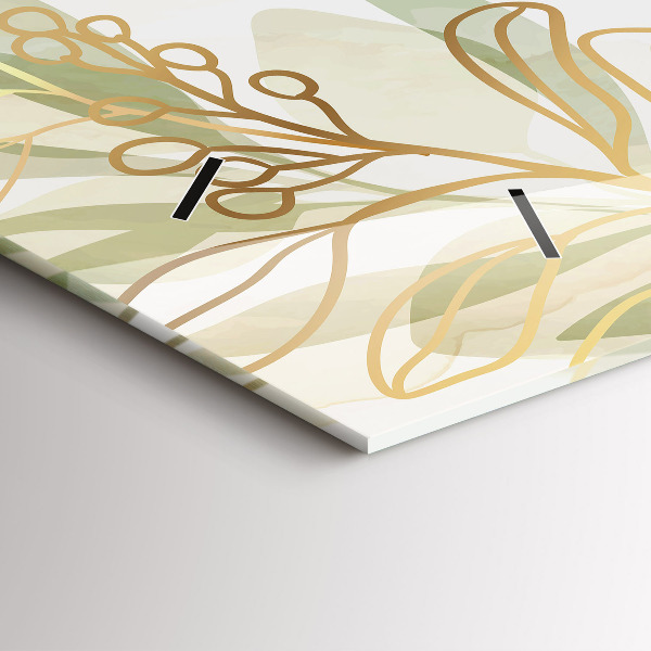 Horloge murale horizontale Abstraction pastel