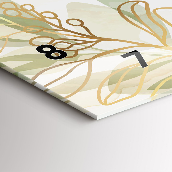 Horloge murale horizontale Abstraction pastel