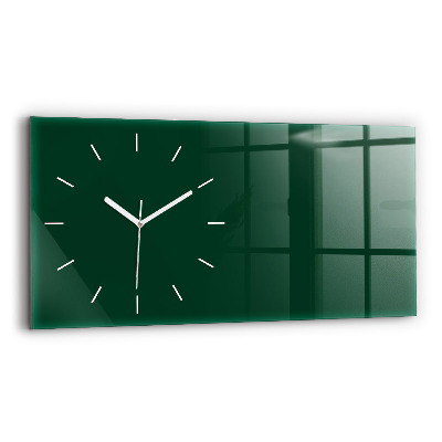 Horloge murale horizontale Couleur vert bouteille
