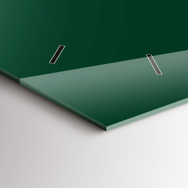 Horloge murale horizontale Couleur vert bouteille