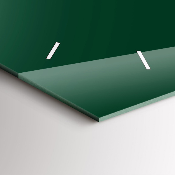 Horloge murale horizontale Couleur vert bouteille