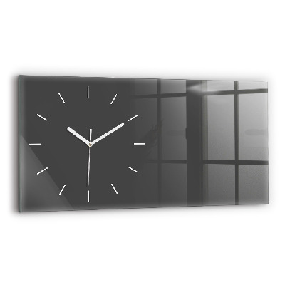 Horloge murale horizontale Couleur gris