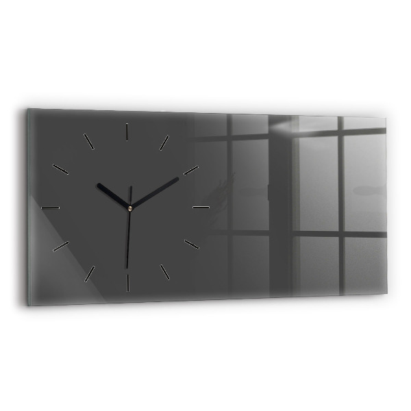 Horloge murale horizontale Couleur gris