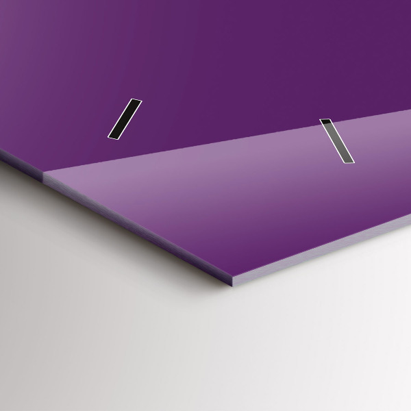 Horloge murale horizontale Violet