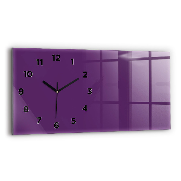 Horloge murale horizontale Violet