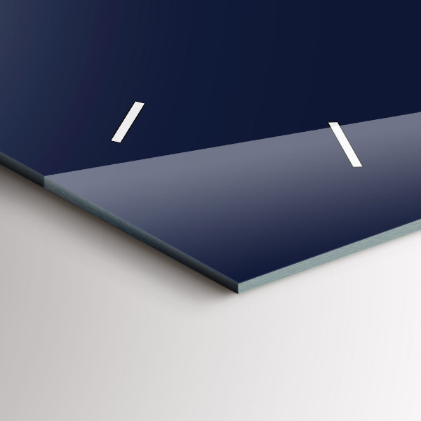 Horloge murale horizontale Couleur bleu marine foncé