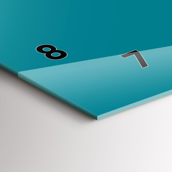 Horloge murale horizontale Couleur de la mer