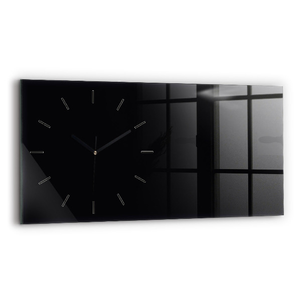 Horloge murale horizontale Couleur noir