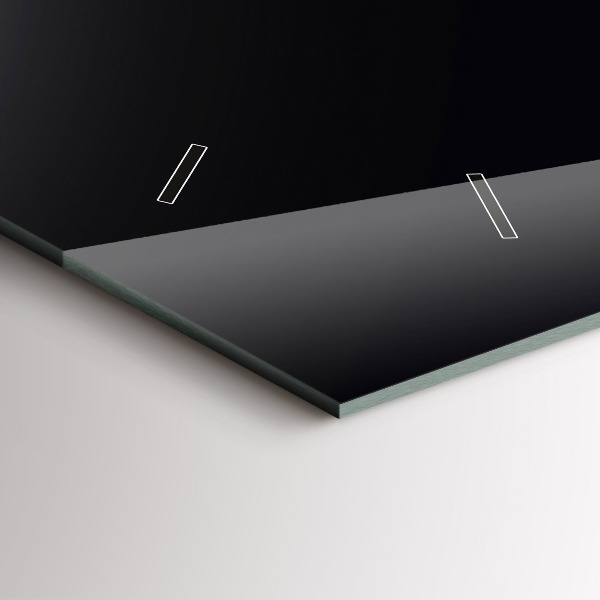 Horloge murale horizontale Couleur noir